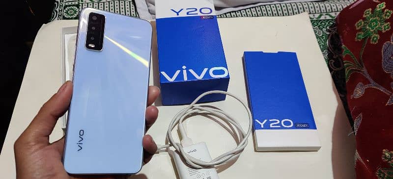 Vivo Y20 4/64 with Original Box Charger 0