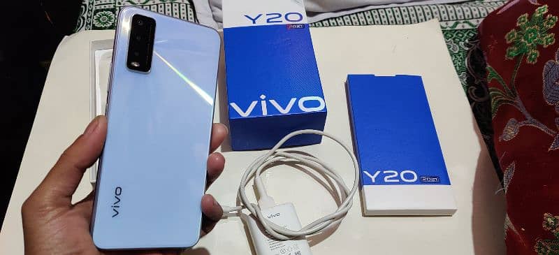 Vivo Y20 4/64 with Original Box Charger 1