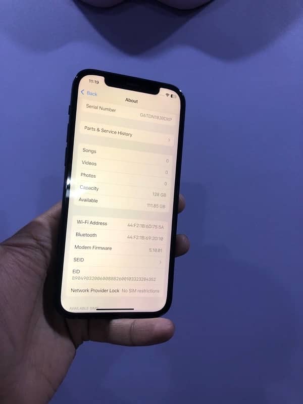 iphone 12 128gb Factory unlock non pta Face id not working 11