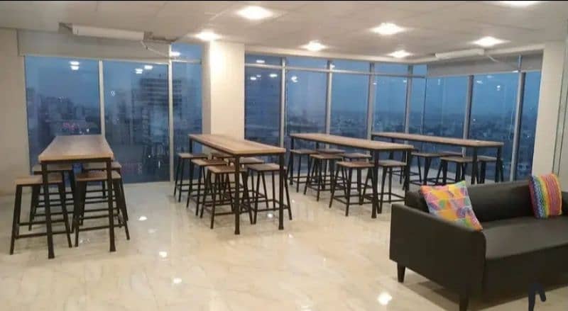 Executive Premium Co Working Office Spaces in Emarah on ShahraeFaisal 9