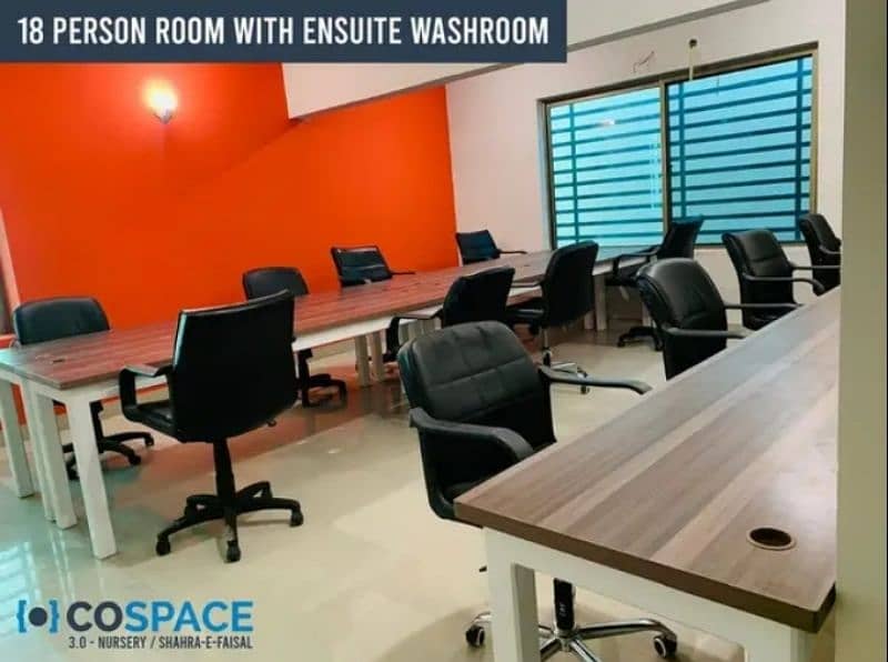 Furnished Offices & Shared Coworking Space at NURSERY, SHAHRA E FAISAL 2