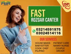 House maids , Maids , Baby Sitter , Chef , Cook , Patient Care ,Driver