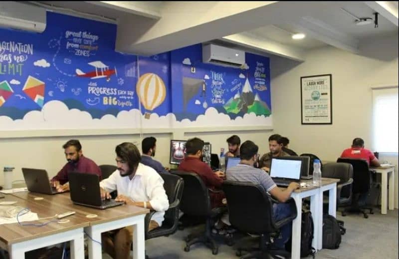 Co Working Space - Serviced Offices Shared at SMCHS Shahra-e-Faisal 1