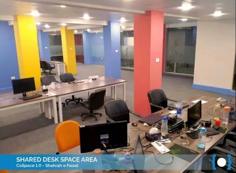 Co Working Space - Serviced Offices Shared at SMCHS Shahra-e-Faisal 2