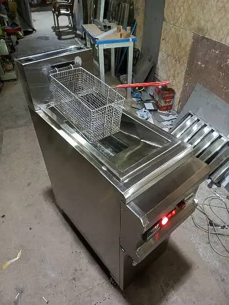 Deep fryer (16) litre Hot Plate/fryer /Display Counter SS Best qualit 2