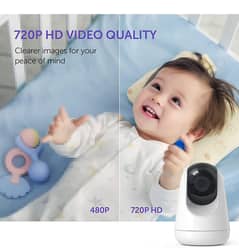 Baby Monitor5"720P/VideoBabyMonitor with Pan-Tilt-ZoomCamera/kids cam