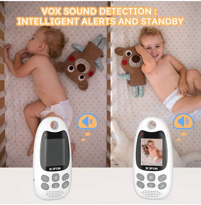 Baby Monitor5"720P/VideoBabyMonitor with Pan-Tilt-ZoomCamera/kids cam 4