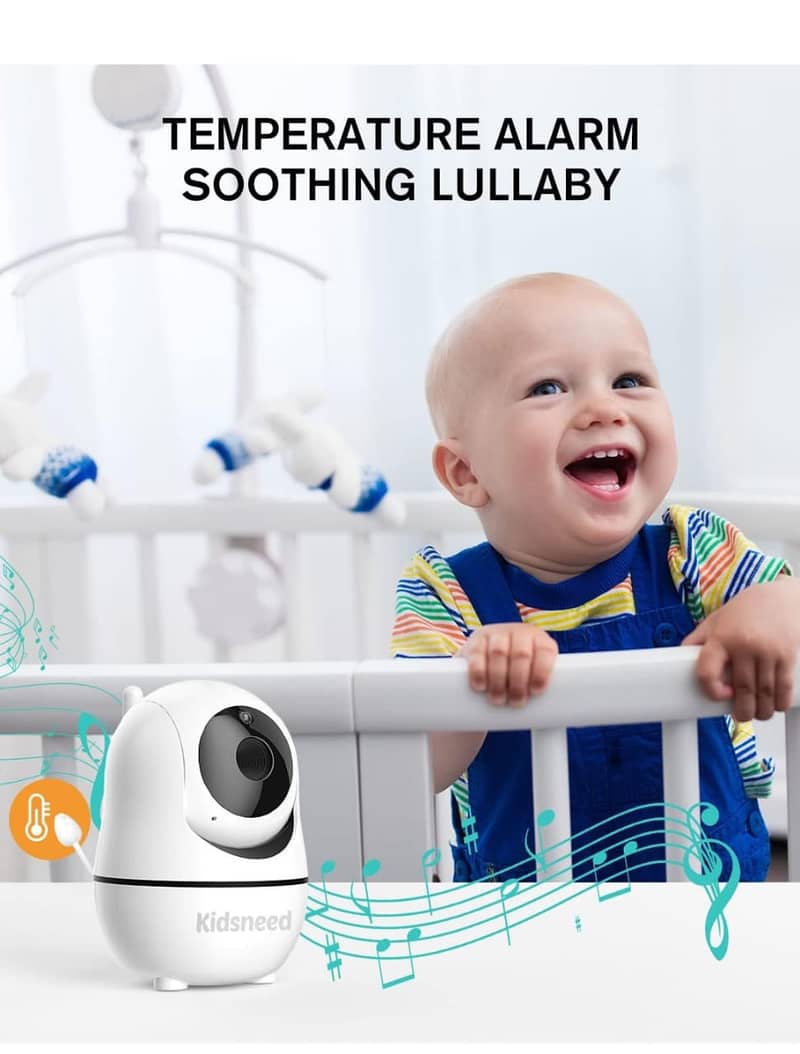 Baby Monitor5"720P/VideoBabyMonitor with Pan-Tilt-ZoomCamera/kids cam 11