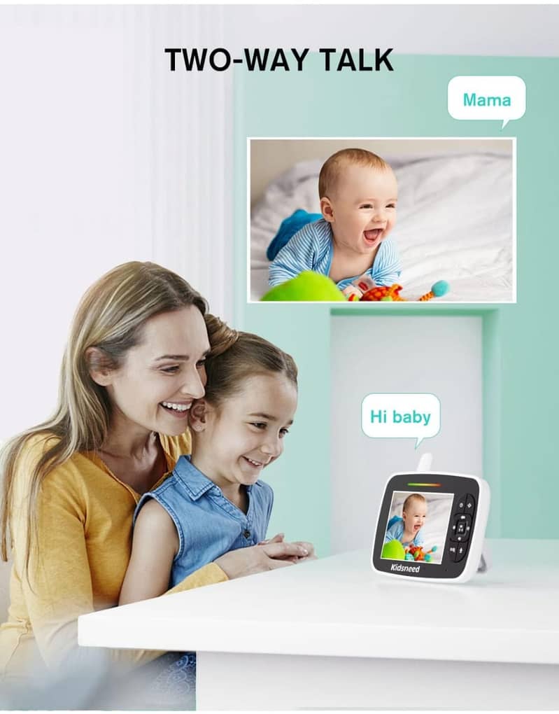 Baby Monitor5"720P/VideoBabyMonitor with Pan-Tilt-ZoomCamera/kids cam 12