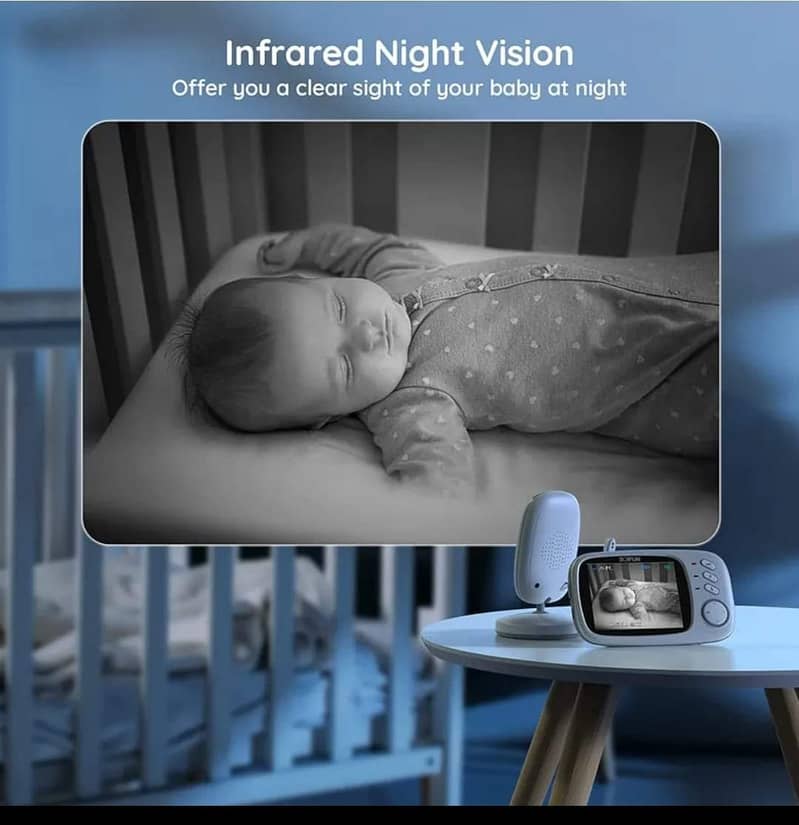 Baby Monitor5"720P/VideoBabyMonitor with Pan-Tilt-ZoomCamera/kids cam 17