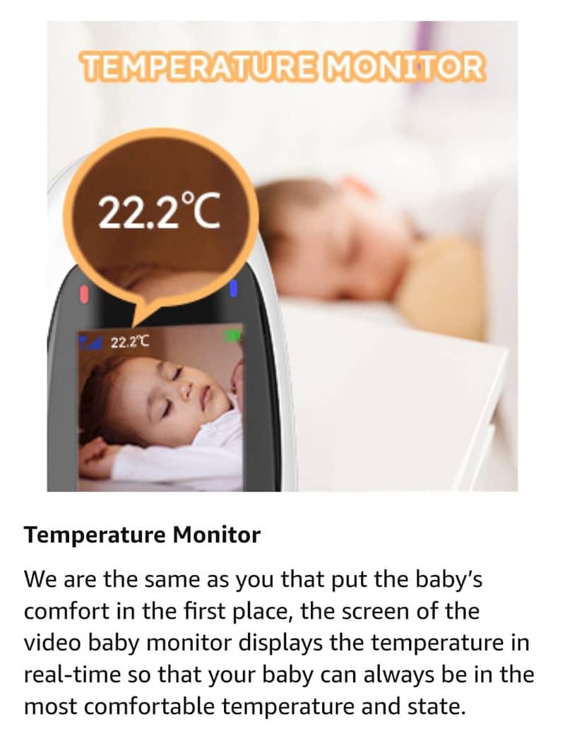 Baby Monitor5"720P/VideoBabyMonitor with Pan-Tilt-ZoomCamera/kids cam 19