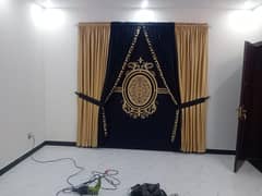 roman curtain / motive luxury curtain/ Curtains Design/300 per sq