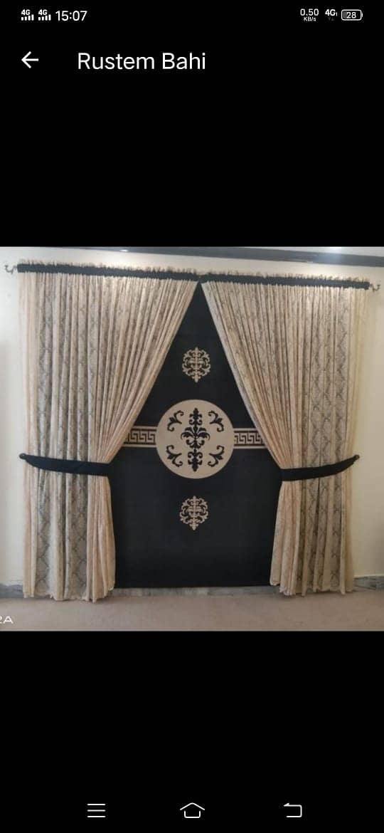 roman curtain / motive luxury curtain/ Curtains Design/300 per sq 4