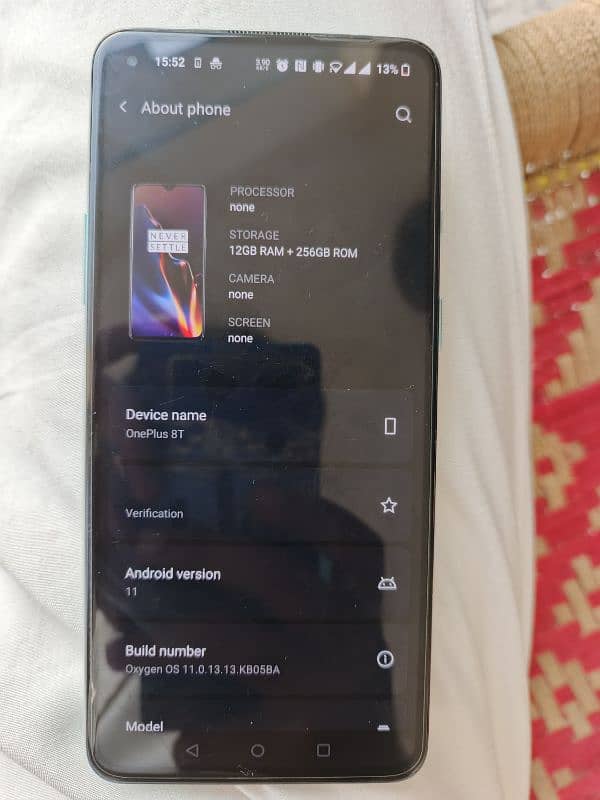 ONE PLUS 8T 12 256GB 2