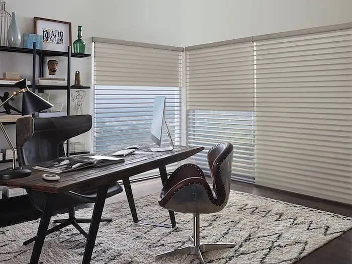 Blinds - Office Blinds - Roller Zebra Blind - Window Wooden Blinds 0