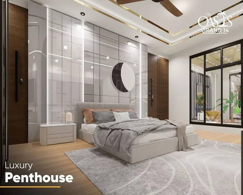 3-Bed Luxury Penthouse in The Oasis Grand 14 | Private Open-to-Sky Pool & Terrace | Four-Star Living | Booking from PKR 12 Lac 3