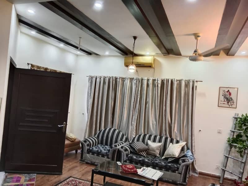 10 Marla Beautiful Full Furnished House Available For Rent in DHA Rahbar 1