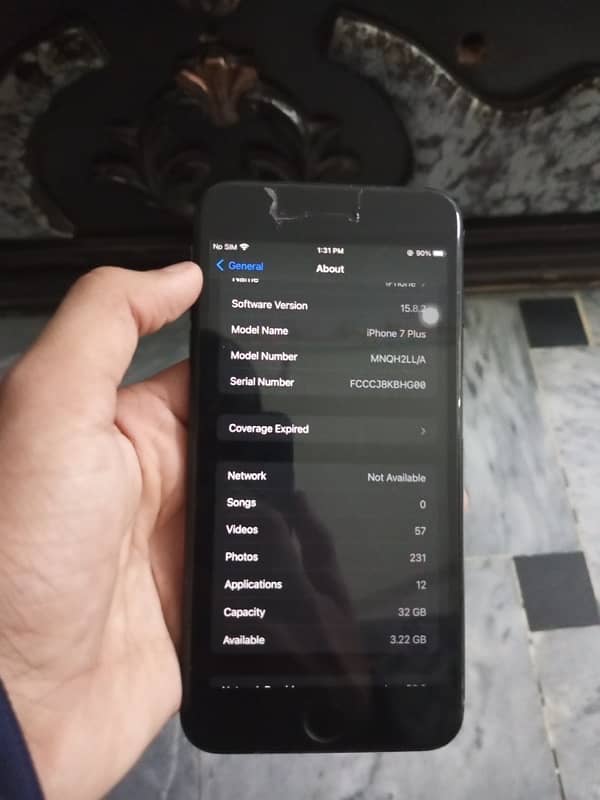 iphone 7+ 32gb 10/10 battery health 100% 0