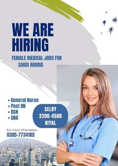 Female Nursing jobs in Saudi Arabia