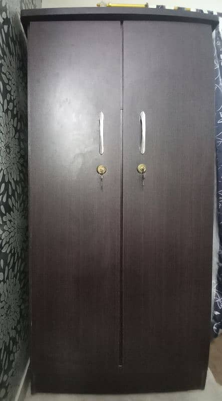 Two Doors Wooden Almari 0