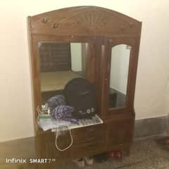 wooden dresser with drawers