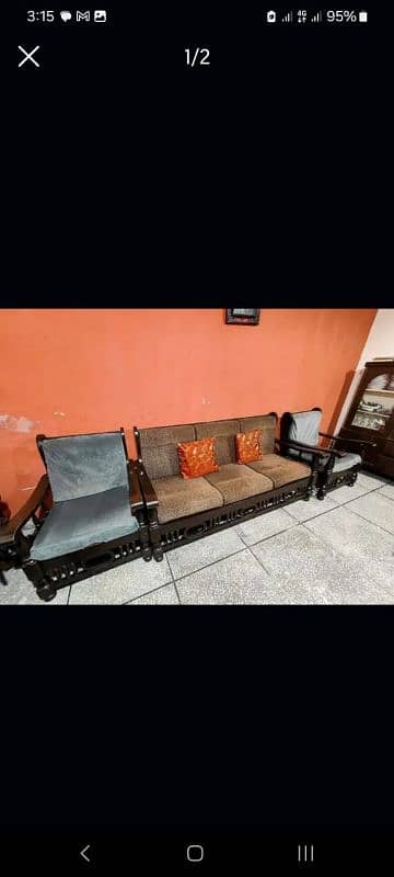 Wooden sofa set 1