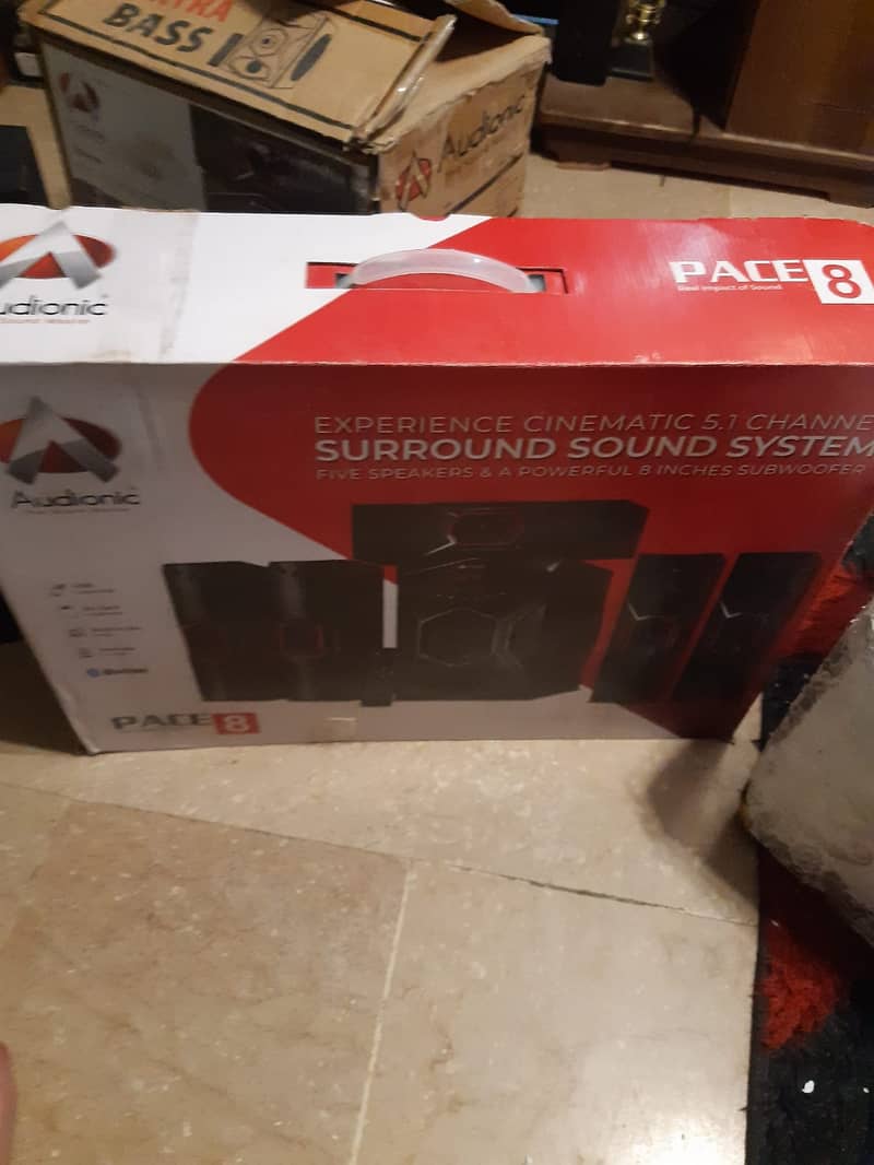 Surround sound system home theater audionic pace 8 five point  one 1