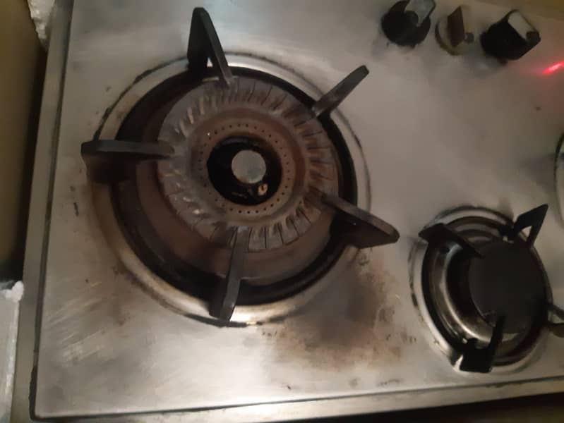 Three gas hobs burner  hob features auto ignition hob type steel top 3