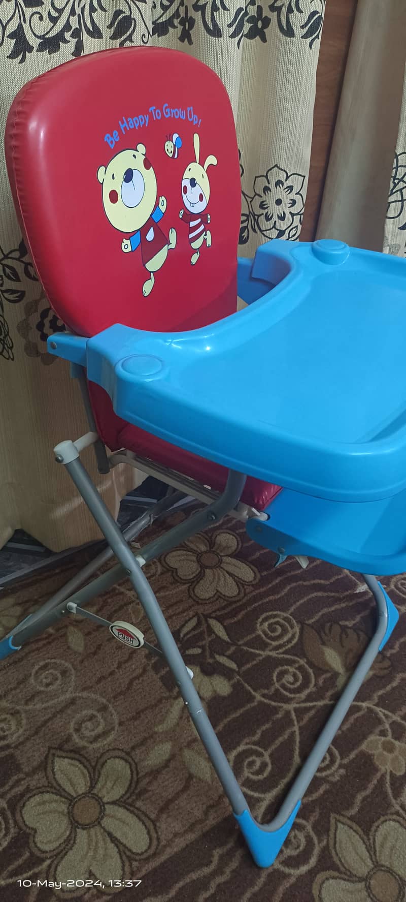 BABY HIGH CHAIR - FEEDING CHAIR (RED and BLUE) FOR 6 Months to 3 Years 1