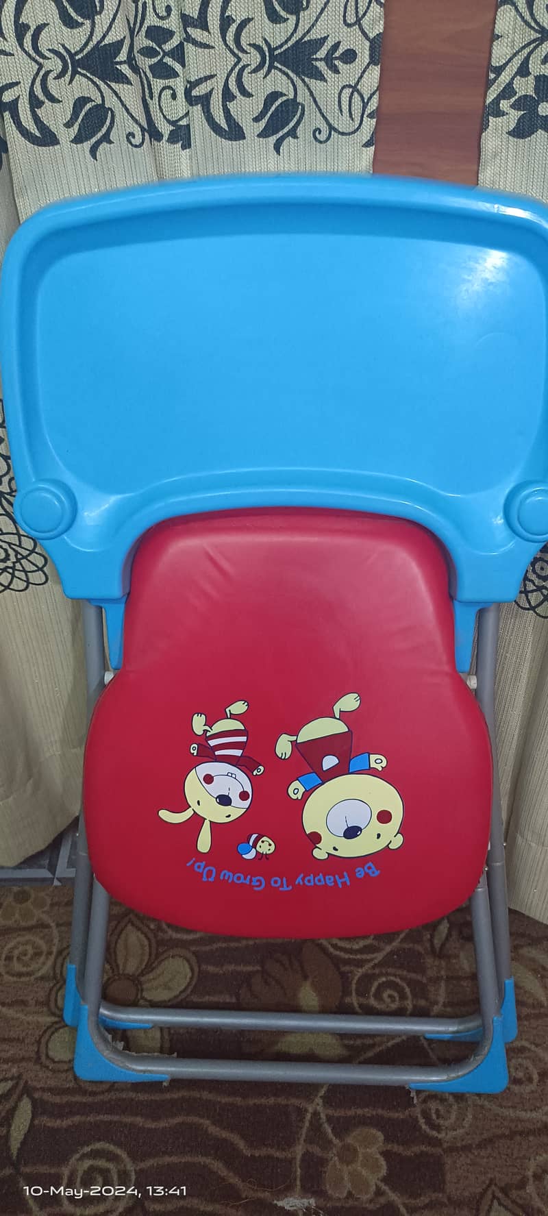 BABY HIGH CHAIR - FEEDING CHAIR (RED and BLUE) FOR 6 Months to 3 Years 5