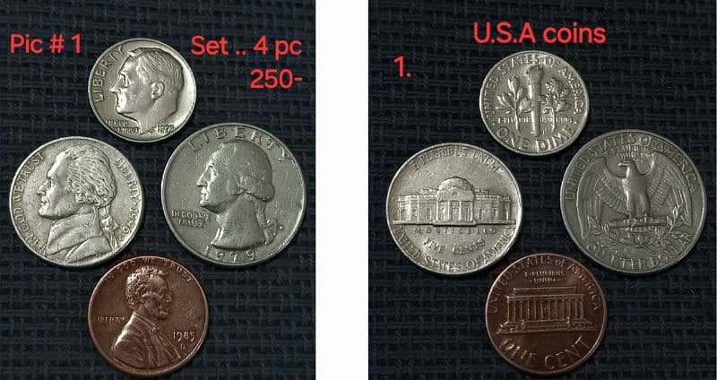 Collectable Vintage coins Sets 0