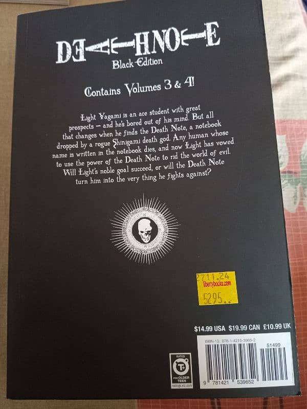 death note book black edition volume 3 and 4 2