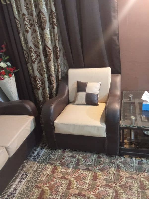 five seater sofa set rexine per hai 2