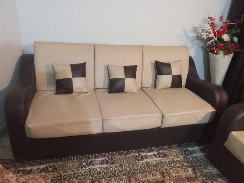 five seater sofa set rexine per hai 3