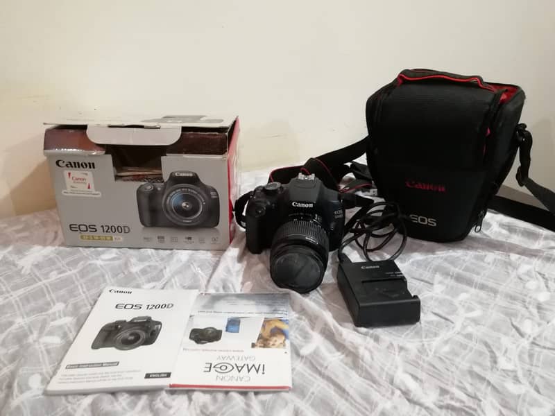 DSLR Canon 1200D with complete accessories best for Photography 10/10 10