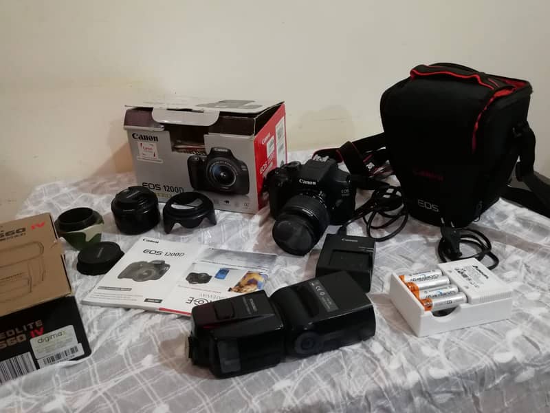 DSLR Canon 1200D with complete accessories best for Photography 10/10 13