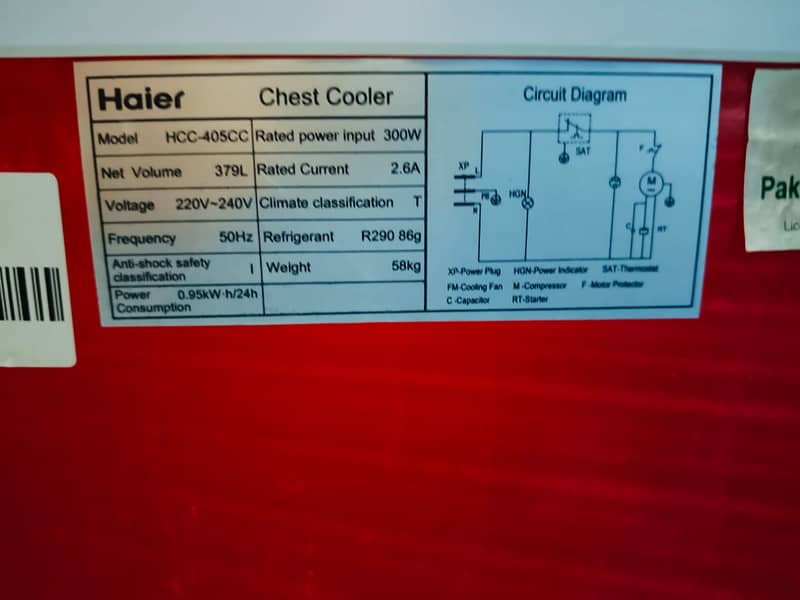 C D freezer Singel door  (0306=4462/443) kamalset 12