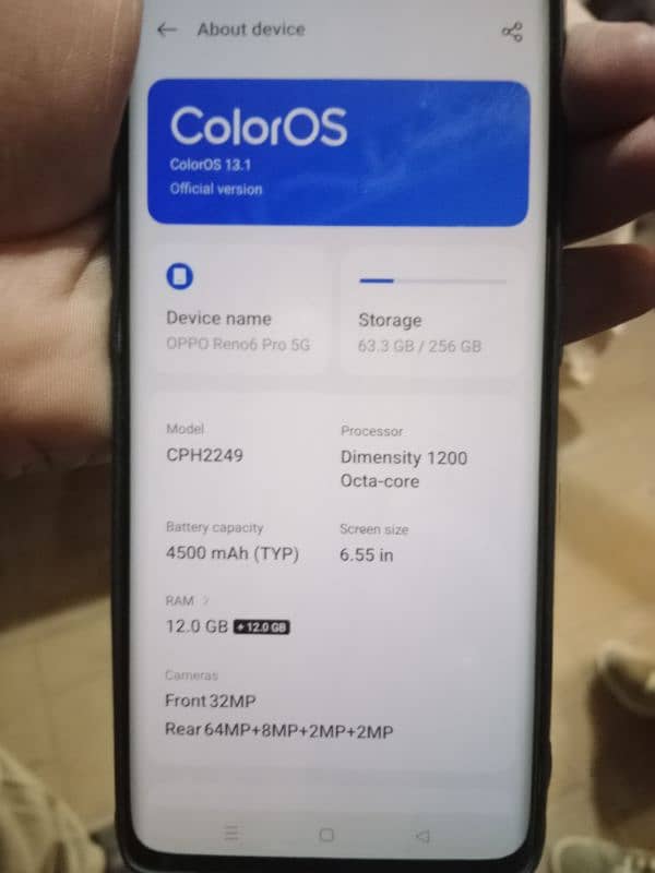 Oppo  Reno6 pro 5G 7