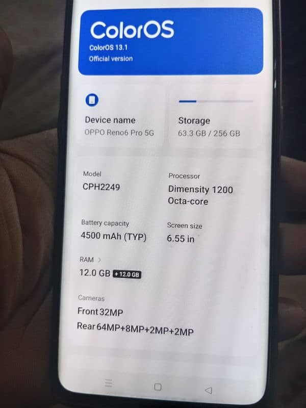 Oppo  Reno6 pro 5G 8