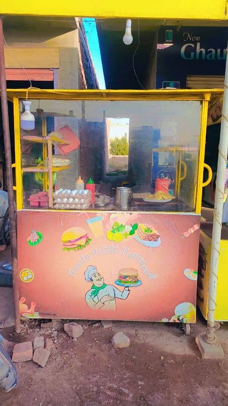 Fast Food Counter frayer Shawarma Machine 1