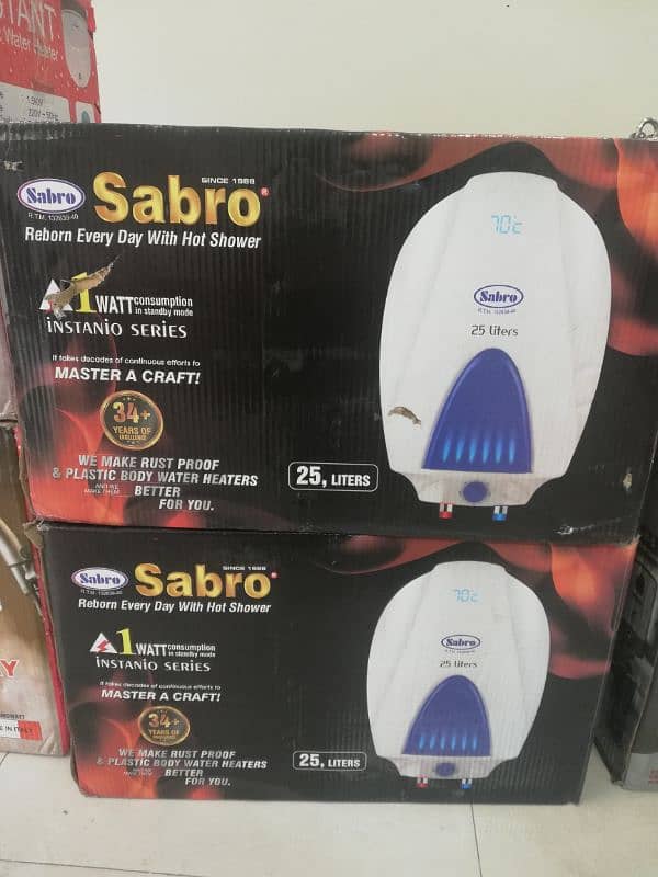 Sabro 15 25 40L electric geysers 0