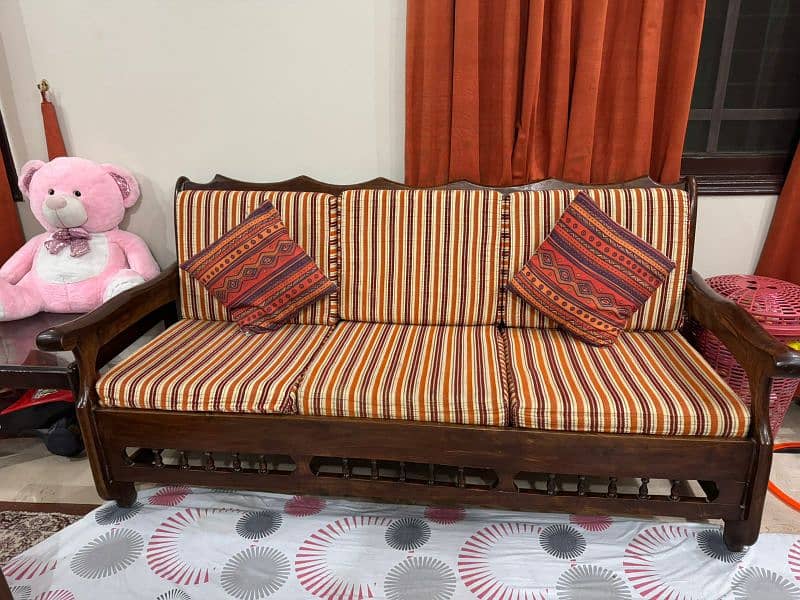 pure shesham wood 5 seater sofa set 2