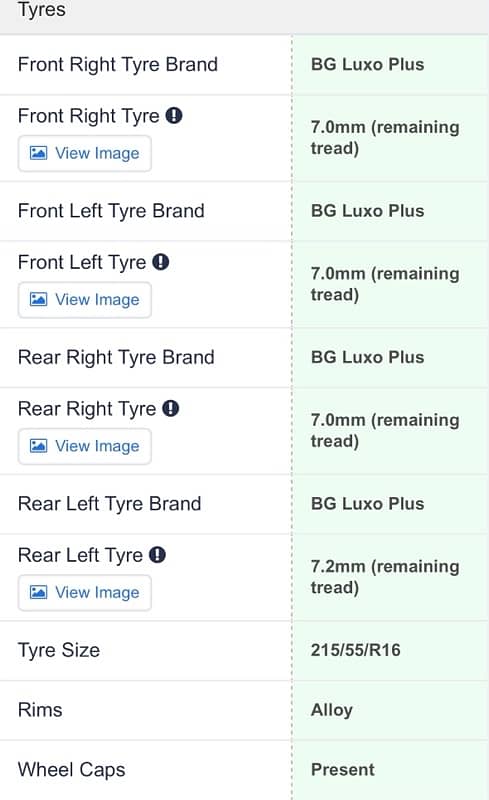 BG Luxo Plus tyre for sale 2