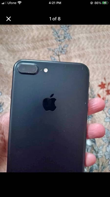 iphone 7plus 128 gb jet black pta approved 0