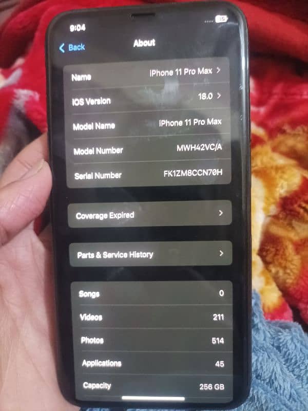 I phone 11 pro max 256 GB Pta approved 2