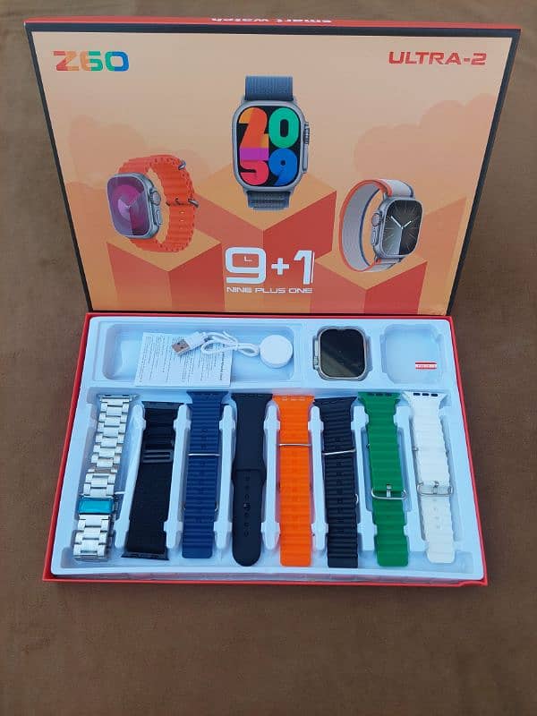 Z60 ultra 2 smart watch free 7 straps + protector 0