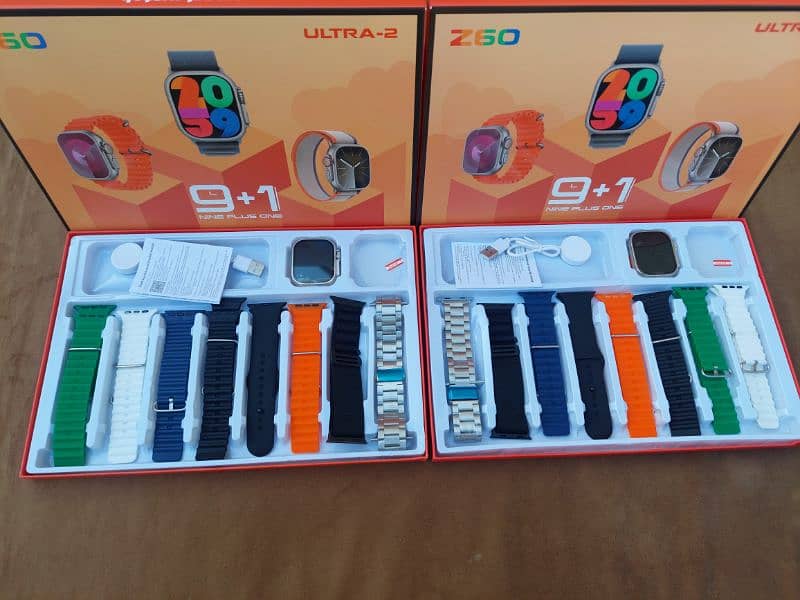 Z60 ultra 2 smart watch free 7 straps + protector 3