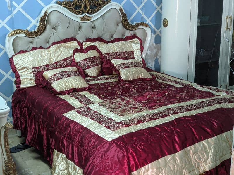 Premium Bridal Bed sheet Fancy Wedding Bedsheet set 3