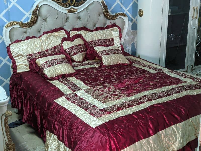 Premium Bridal Bed sheet Fancy Wedding Bedsheet set 6