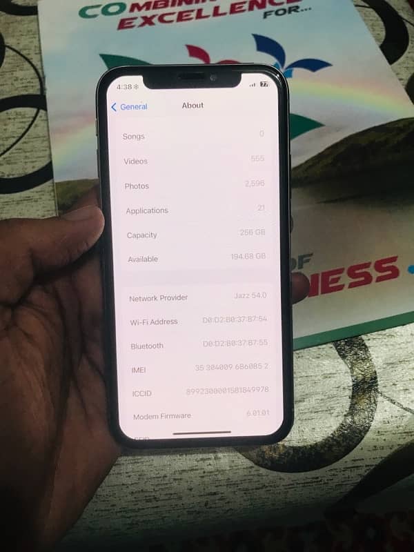 iPhone X pta approved 256 Urgent sale 4